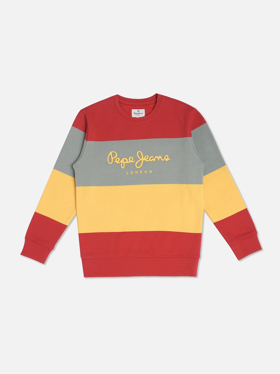 

Pepe Jeans Boys Striped Pullover Sweatshirt, Red