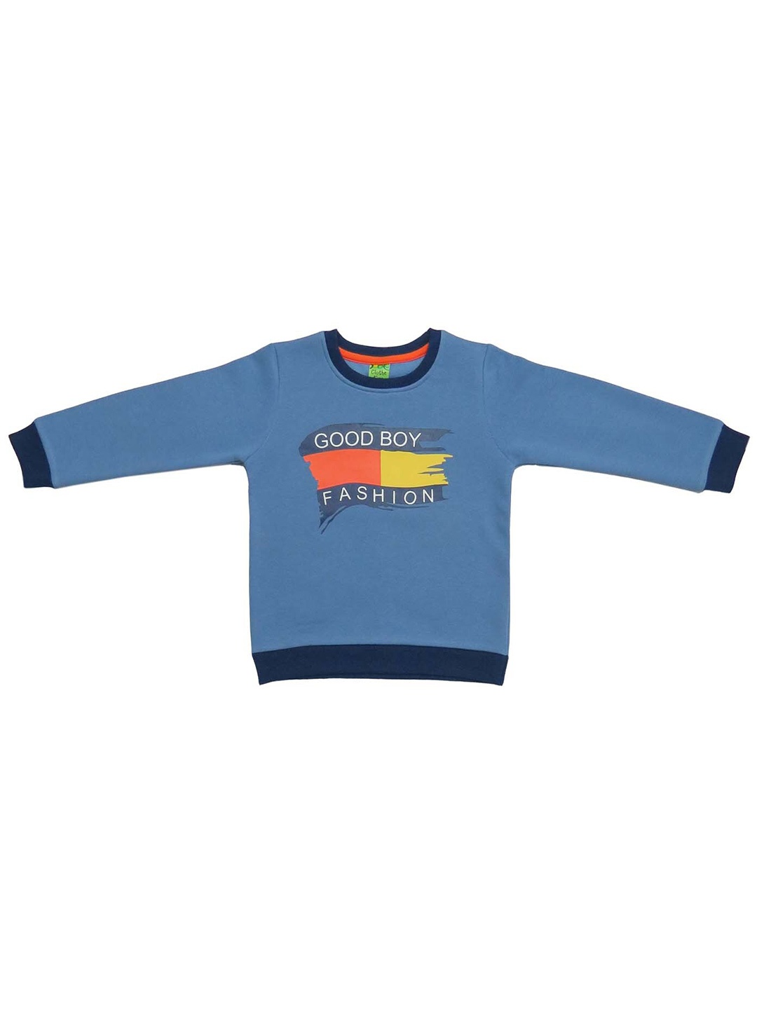 

Clothe Funn Boys Graphic Printed Fleece Pullover, Blue