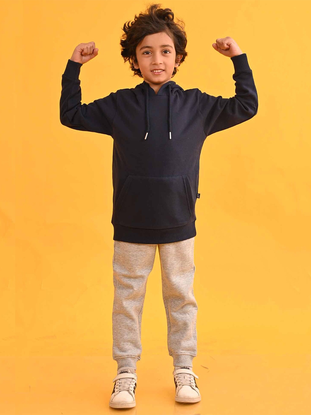 

Anthrilo Boys Hooded Sweatshirt With Joggers, Navy blue