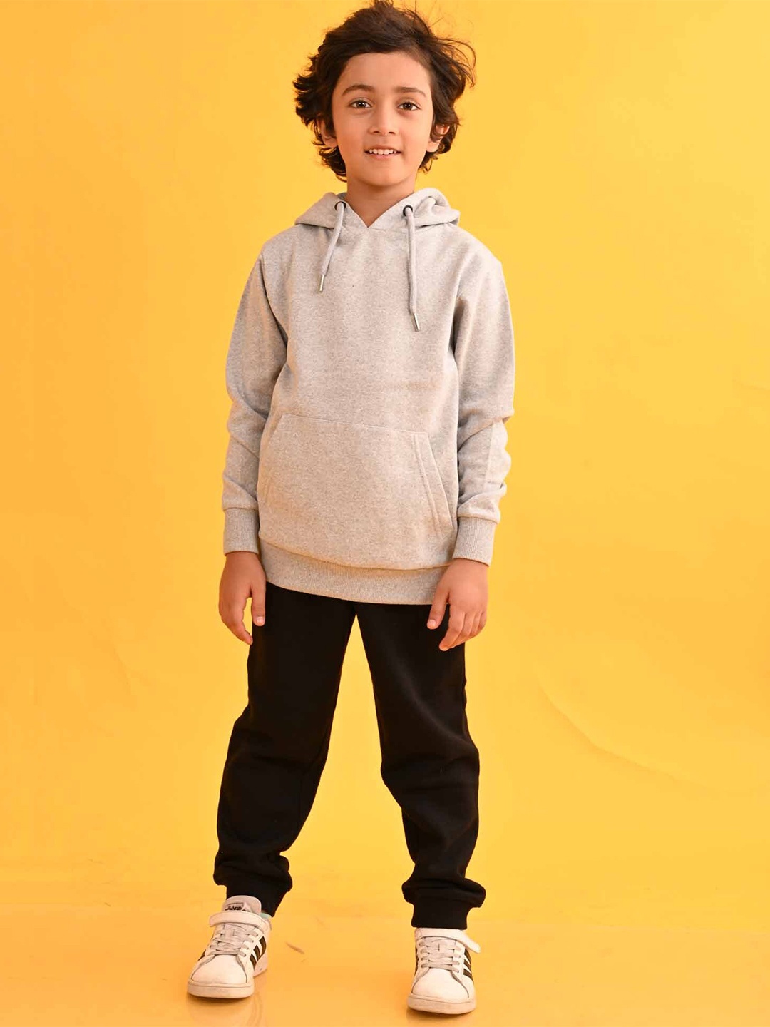 

Anthrilo Boys Hooded Sweatshirt with Joggers, Grey