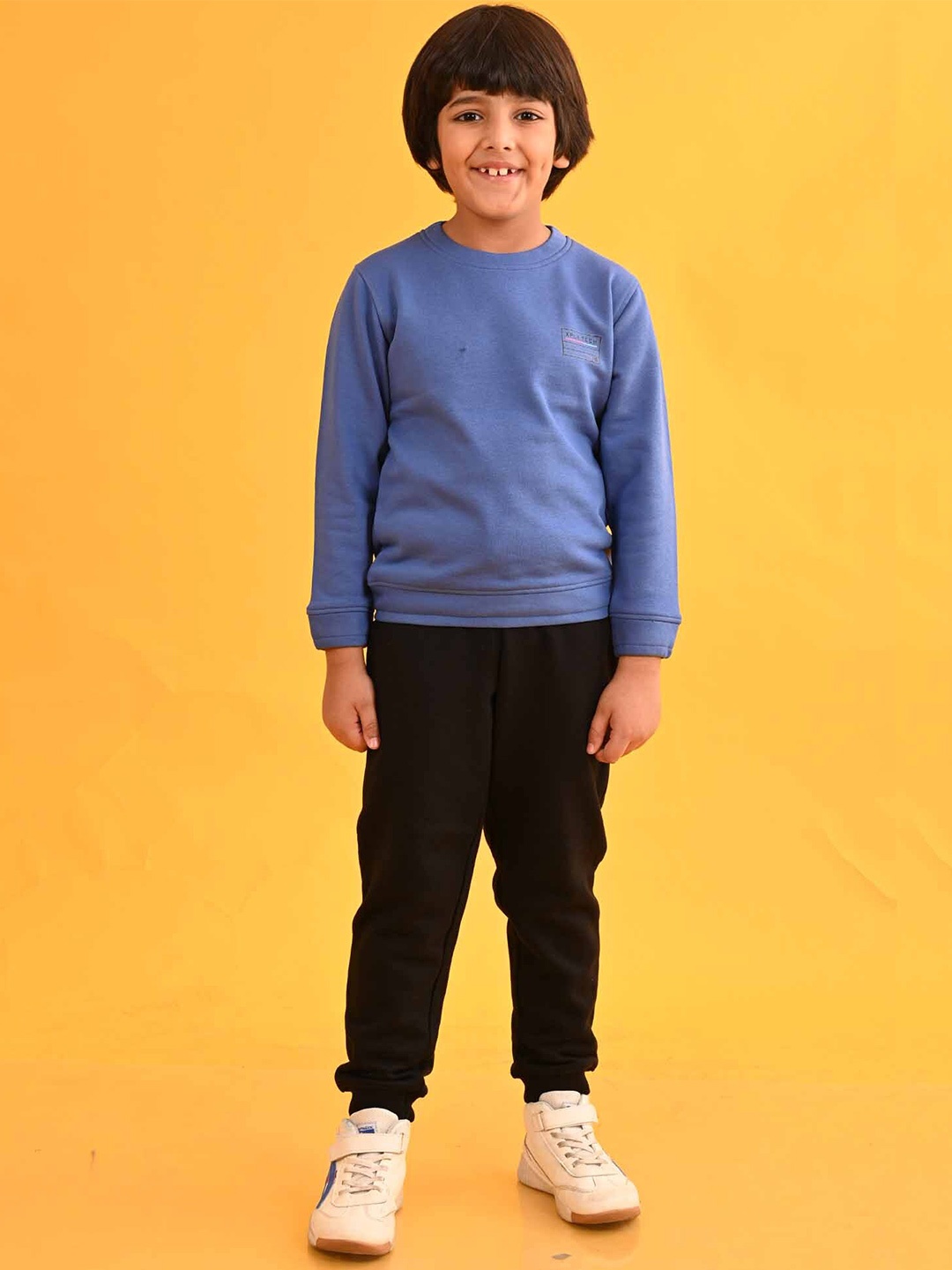 

Anthrilo Boys Round Neck Sweatshirt with Joggers, Blue