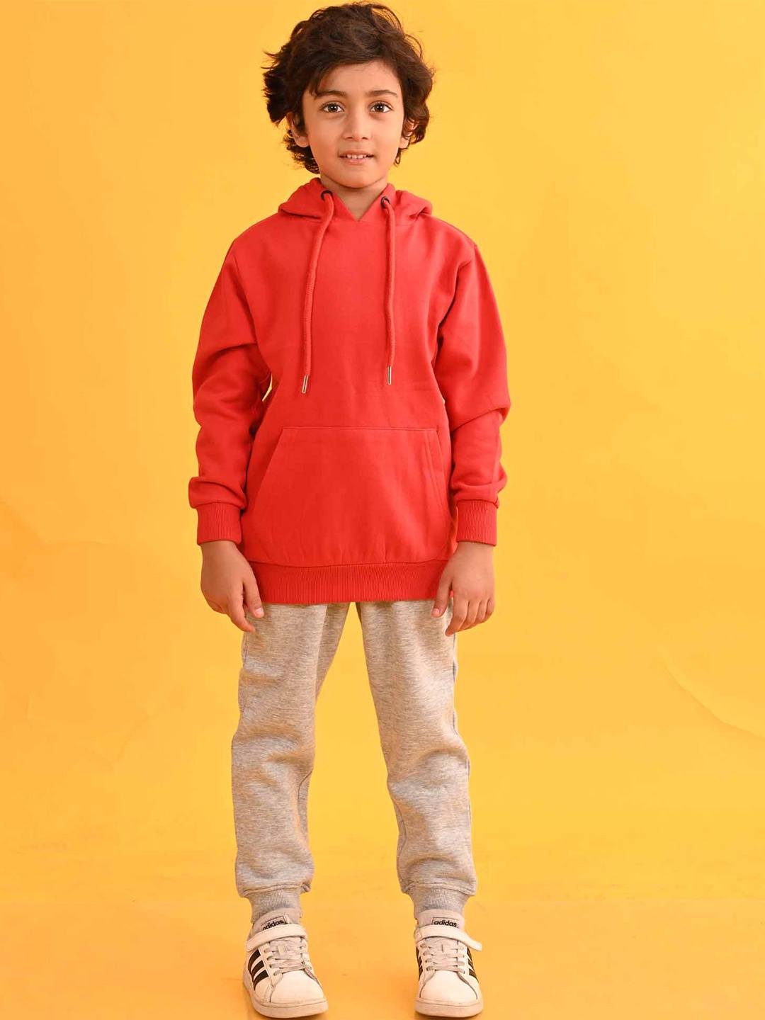 

Anthrilo Boys Hooded Sweatshirt With Joggers, Red