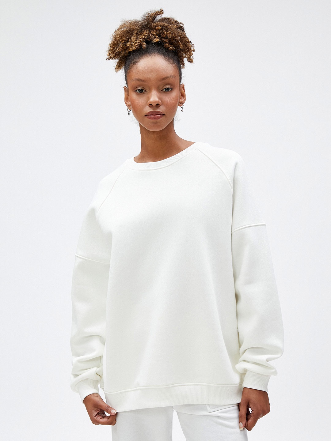 

Koton Round Neck Pullover, White