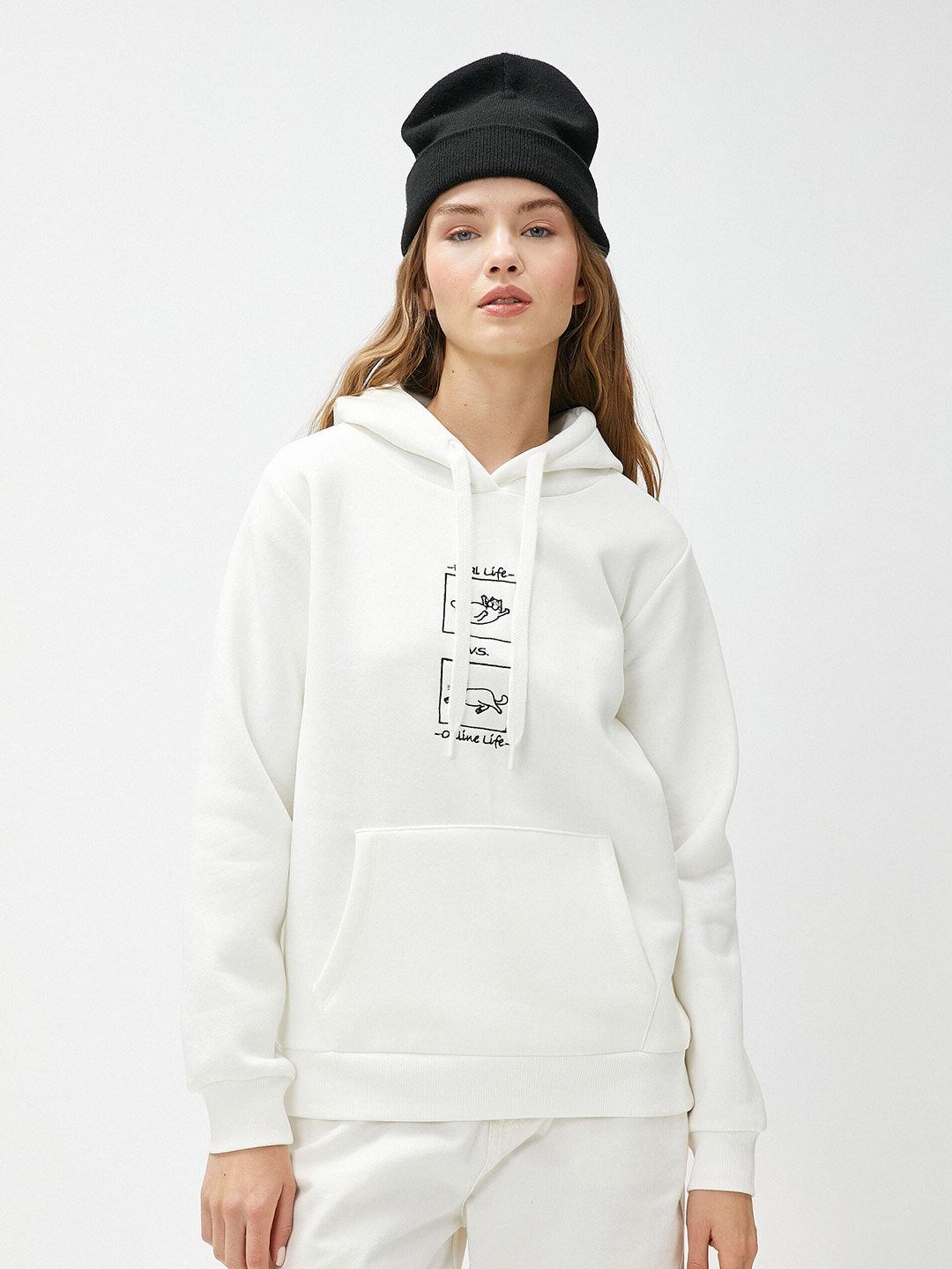 

Koton Typography Printed Sweatshirt, White