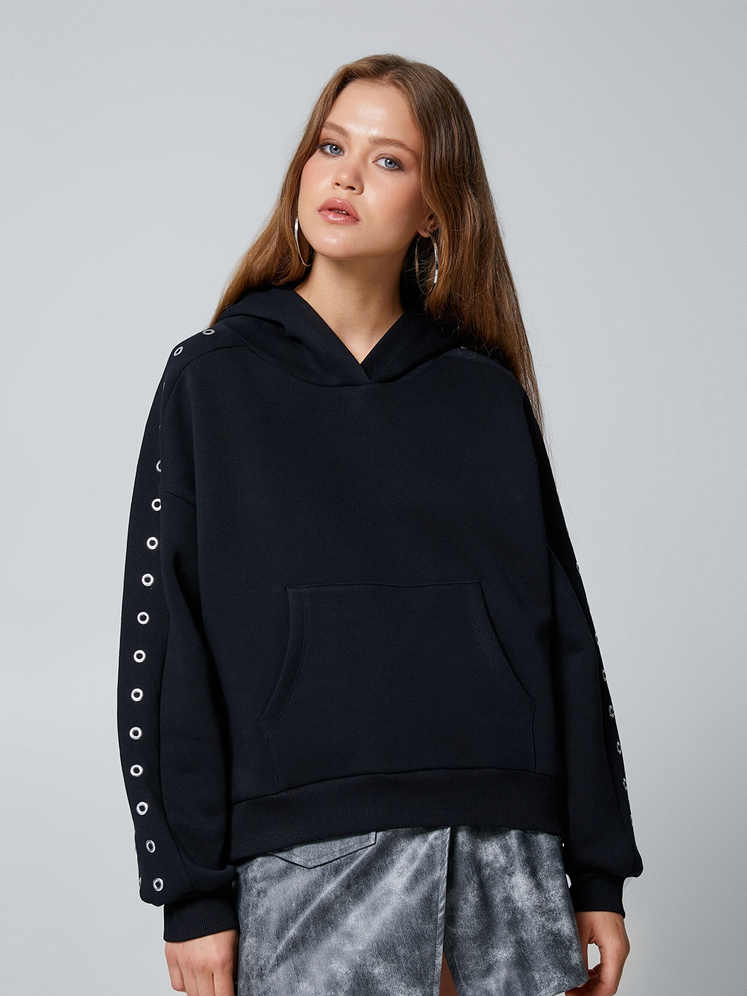 

Koton Hooded Pullover Sweatshirt, Navy blue