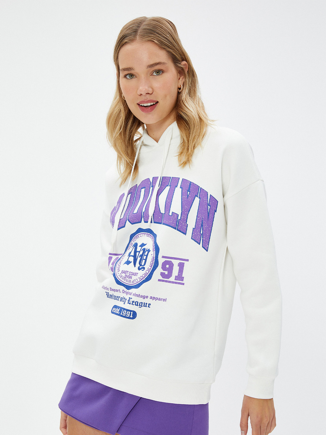

Koton Typography Printed Sweatshirt, White