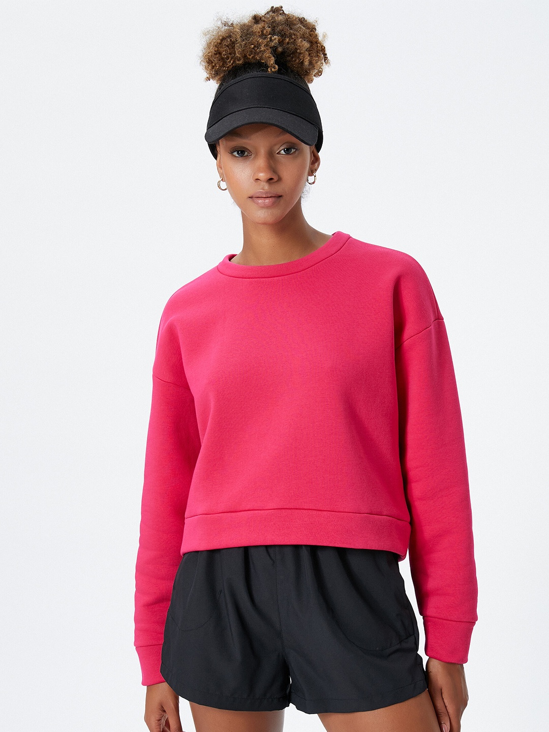 

Koton Round Neck Pullover, Pink