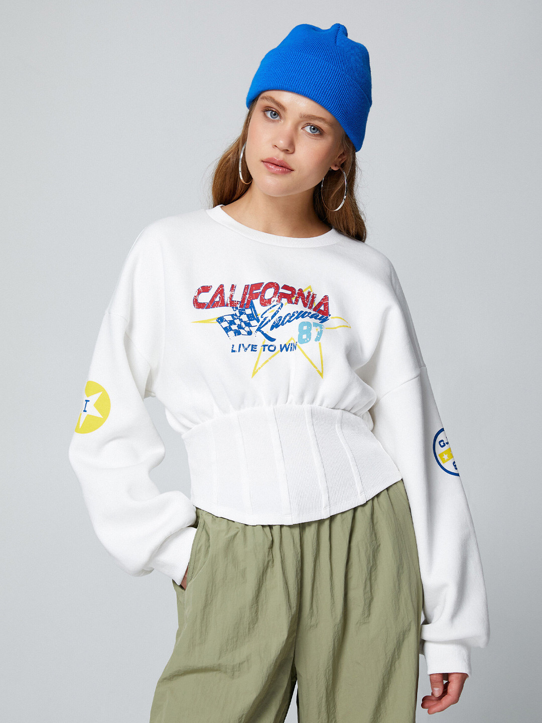 

Koton Typography Printed Sweatshirt, White