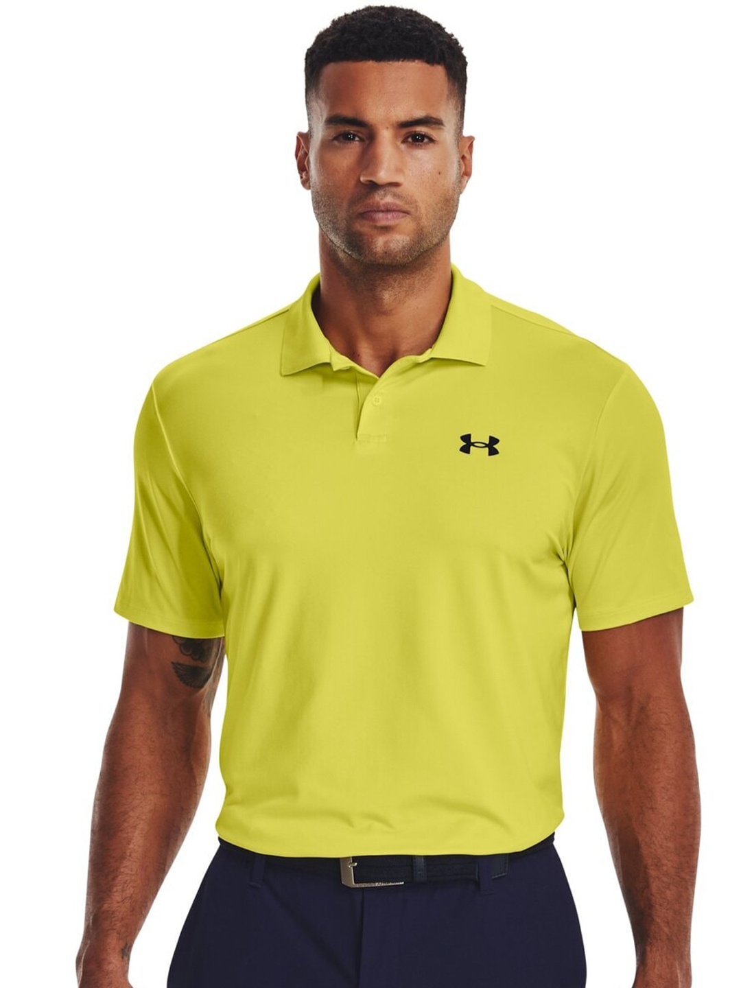 

UNDER ARMOUR Performance 3.0 Polo Collar T-Shirt, Yellow