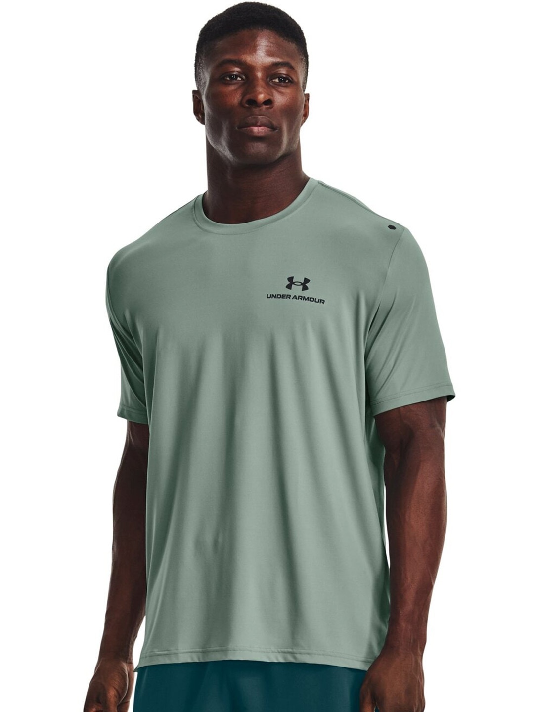 

UNDER ARMOUR Graphic Printed RUSH Energy Short Sleeves T-shirt, Green