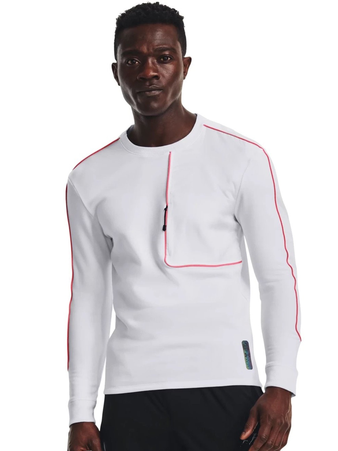 

UNDER ARMOUR Run Anywhere Cotton Long Sleeved Tshirt, White