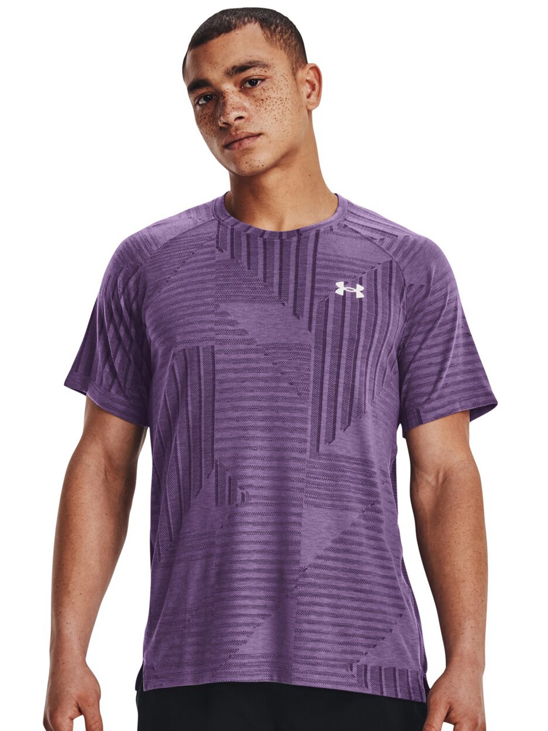 

UNDER ARMOUR Streaker Deco Diamond Short Sleeved Tshirt, Purple