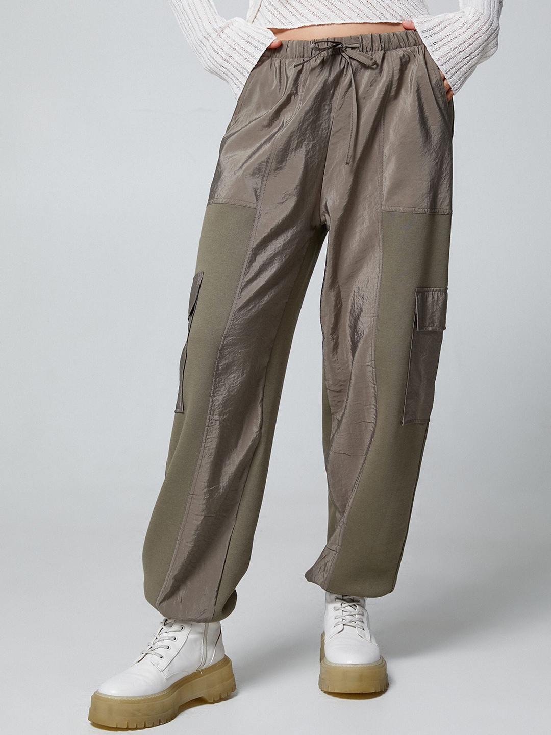 

Koton Women Mid-Rise Jogger, Beige