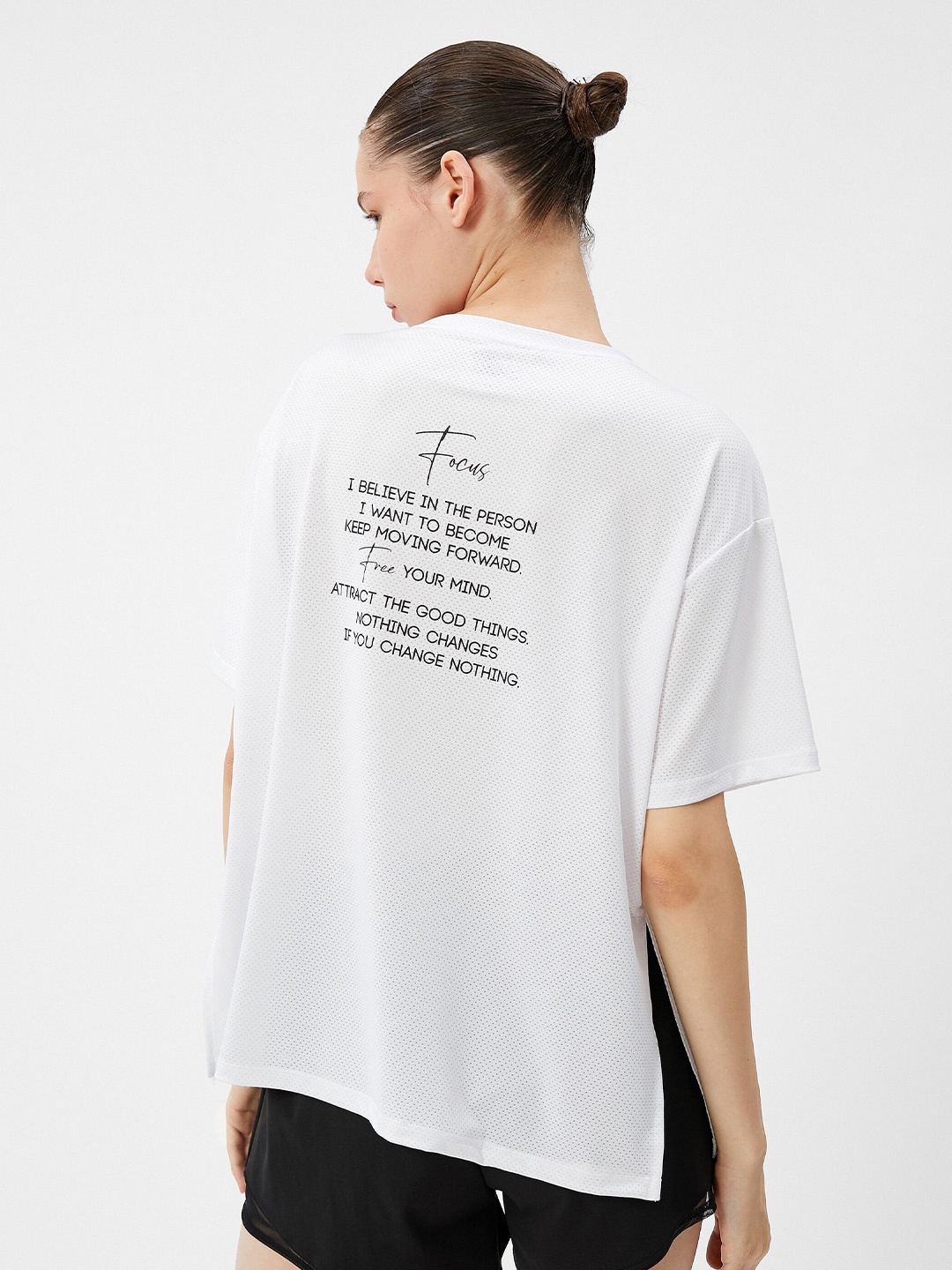 

Koton Typography Printed T-shirt, White