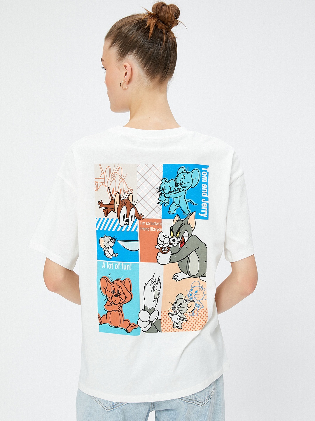 

Koton Tom & Jerry Printed T-shirt, White