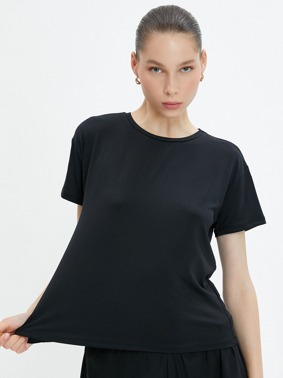 

Koton Round Neck T-shirt, Black