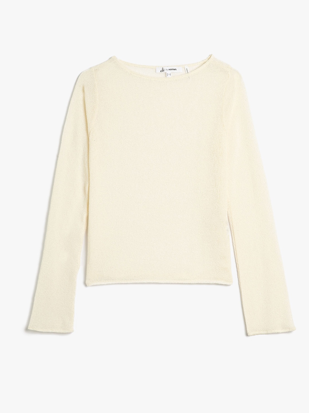 

Koton Ribbed Cotton T-shirt, White