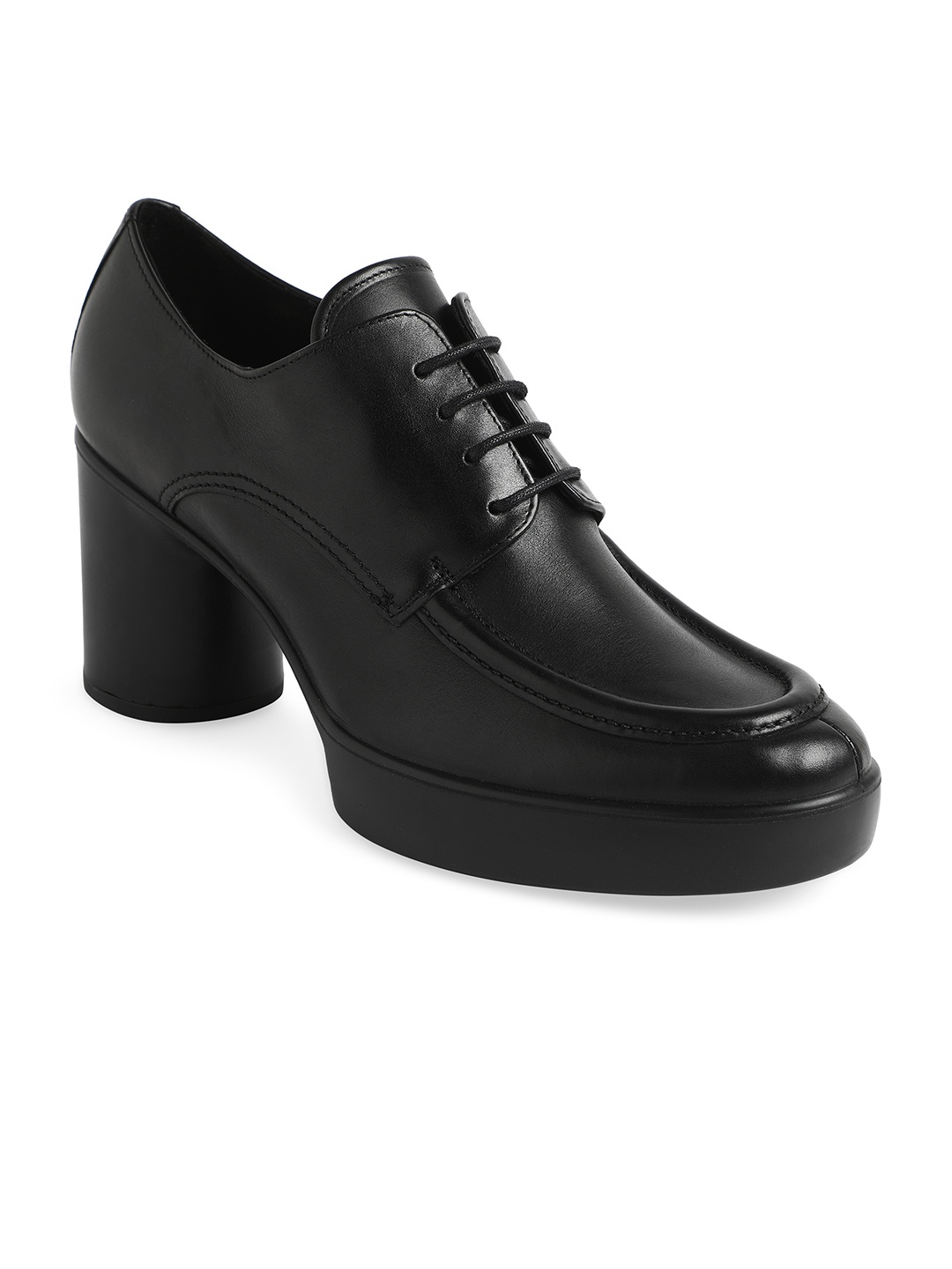 

ECCO Women Shape Sculpted Motion Black Leather Regular Formal Shoes