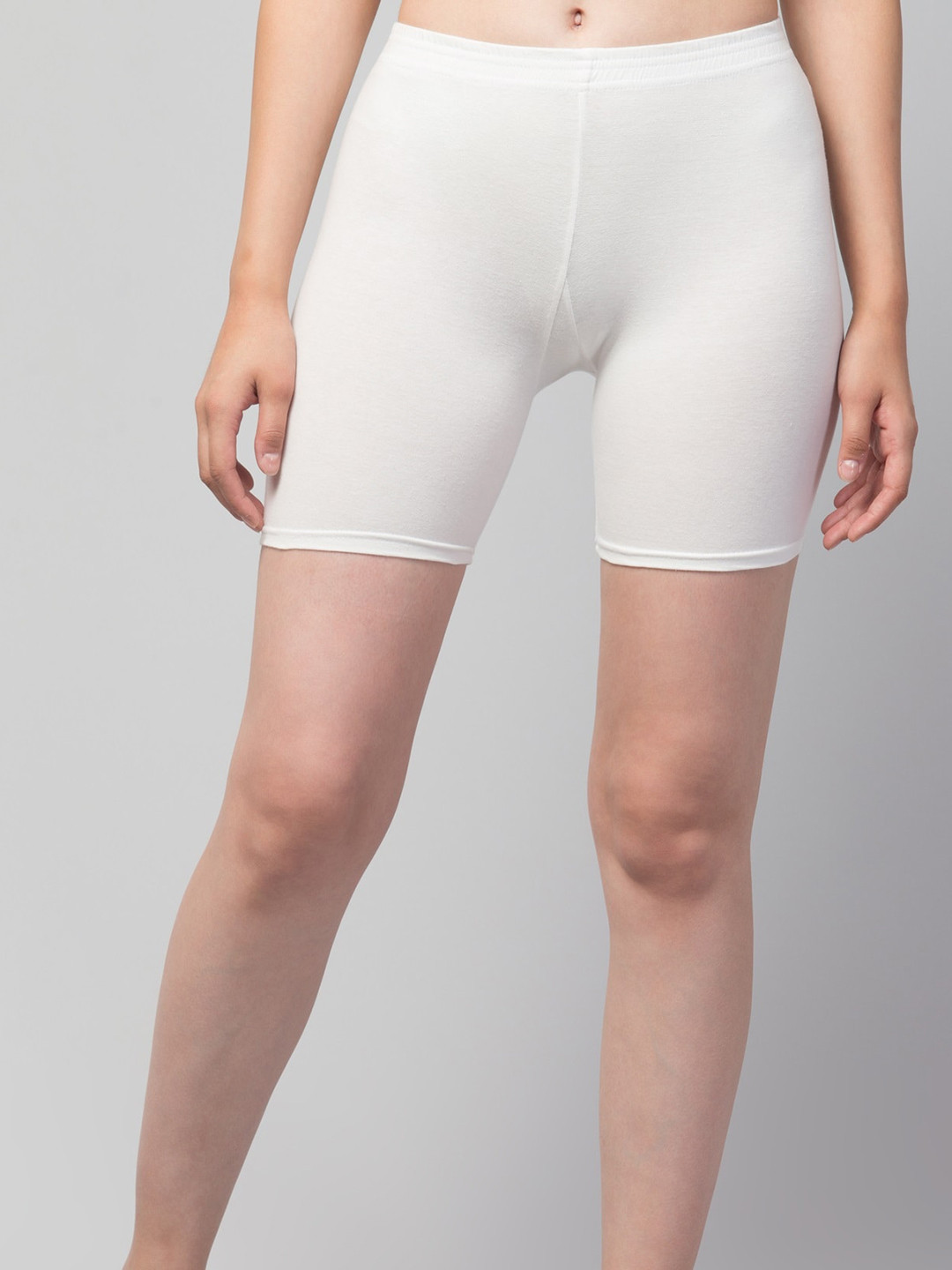 

Apraa & Parma Women Mid-Rise Gym Boy Short Briefs, White