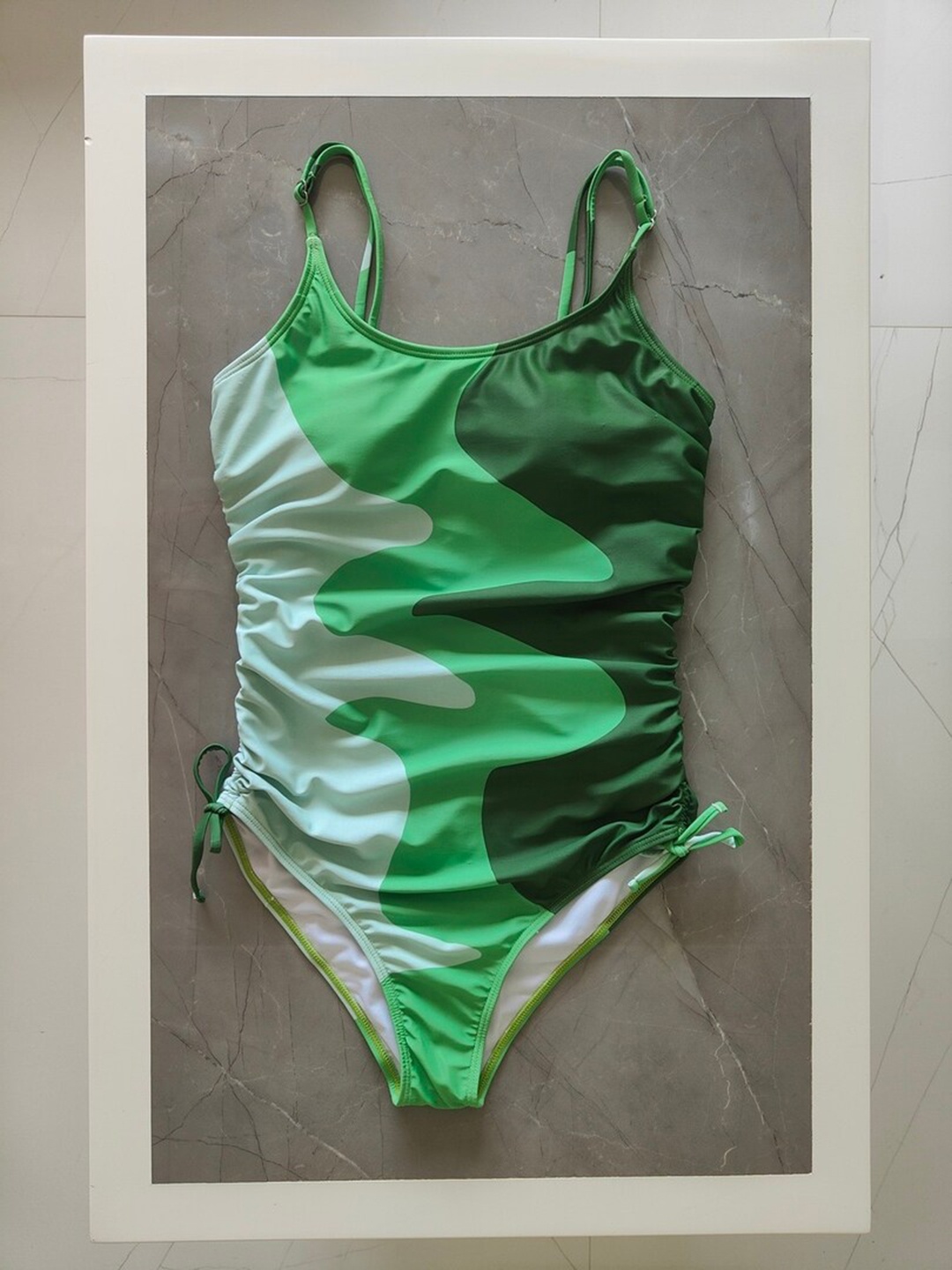 

Addery Abstract Printed Bodysuit, Green