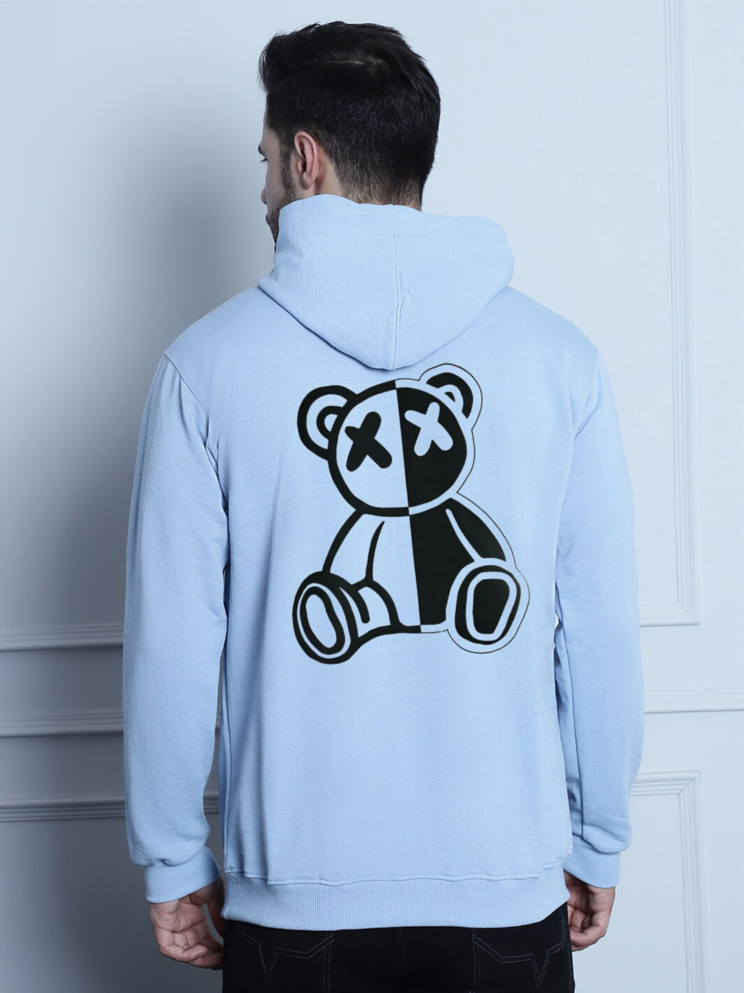 

The Modern Soul Graphic Printed Hooded Fleece Pullover, Blue