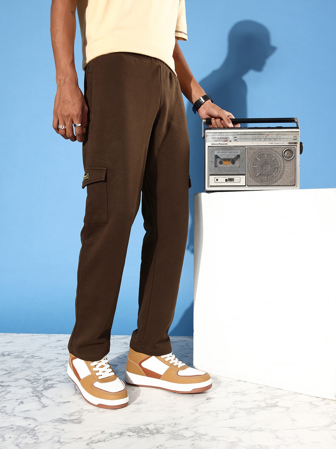 Stormborn Men Cargo Trousers, Brown