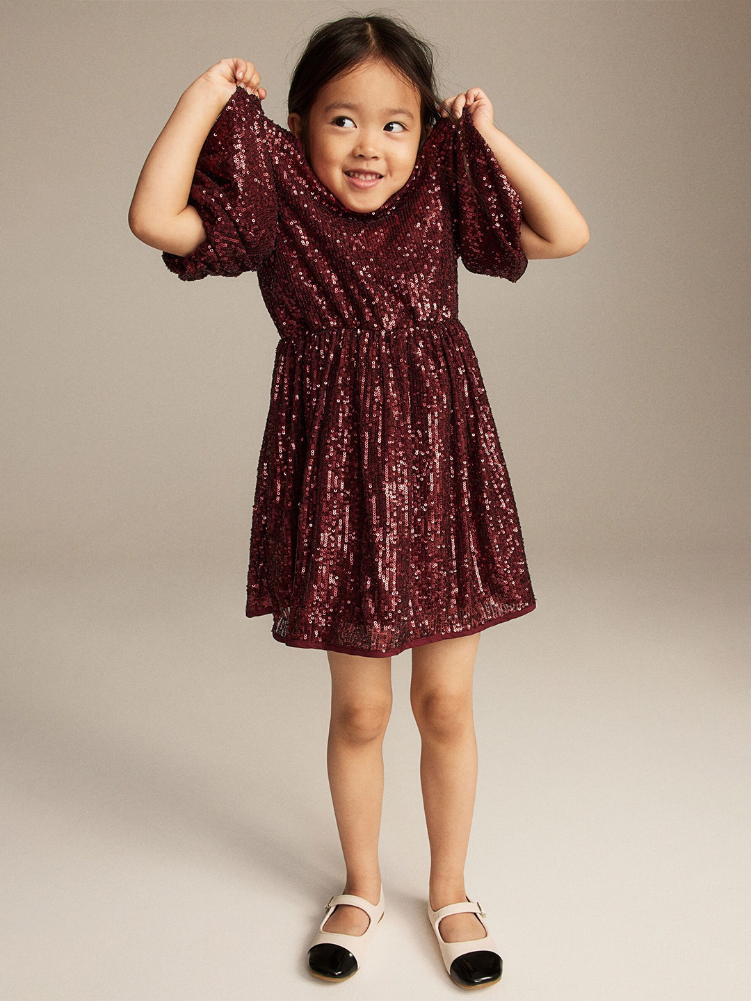 

H&M Girls Sequined Dresses, Red