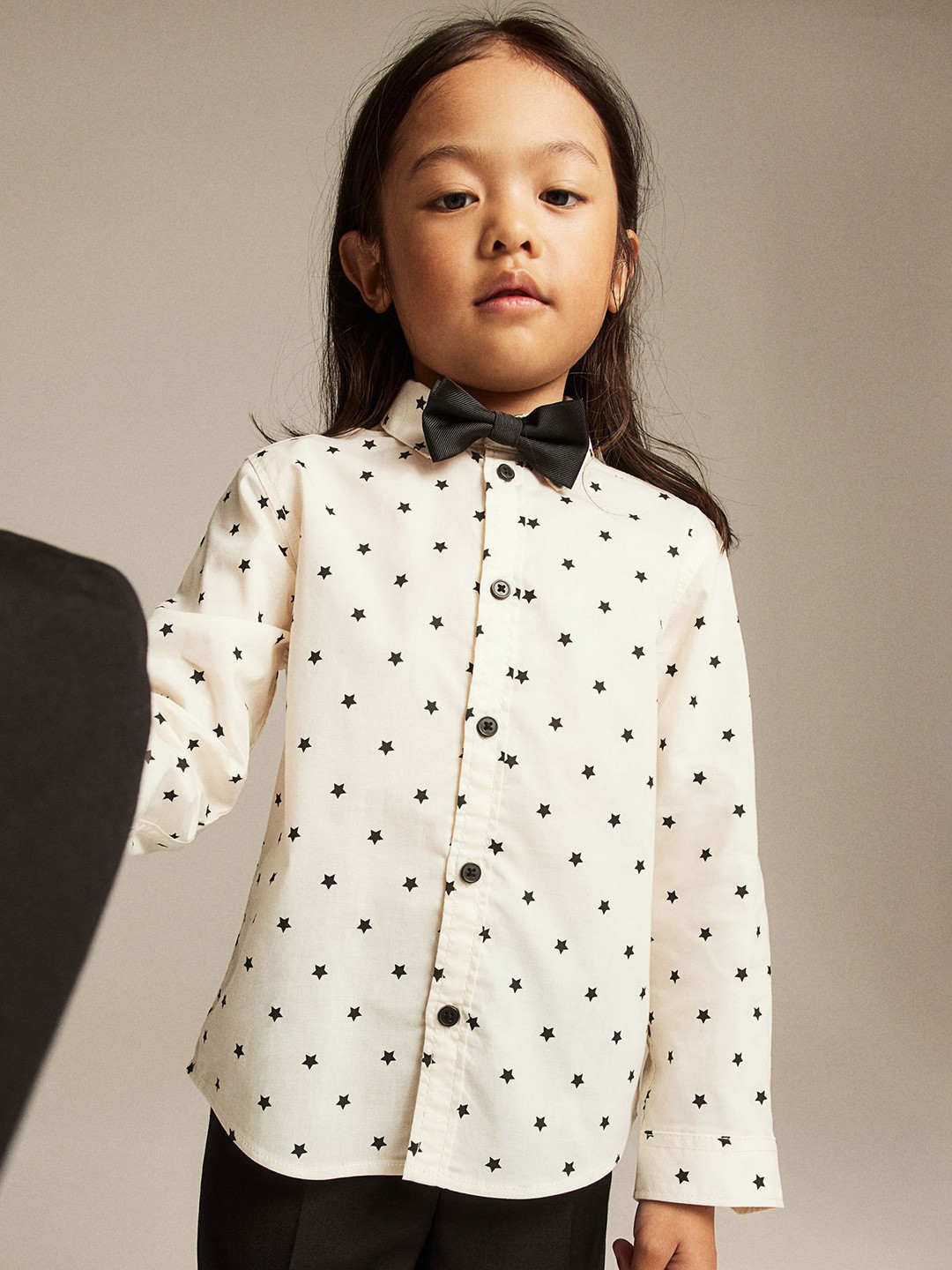 

H&M Boys Pure Cotton Shirt & Tie, White
