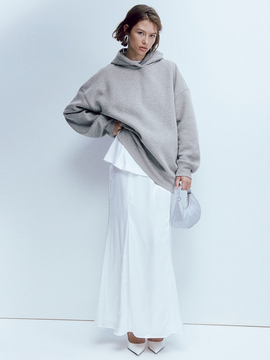

H&M Oversized Hoodie, Grey