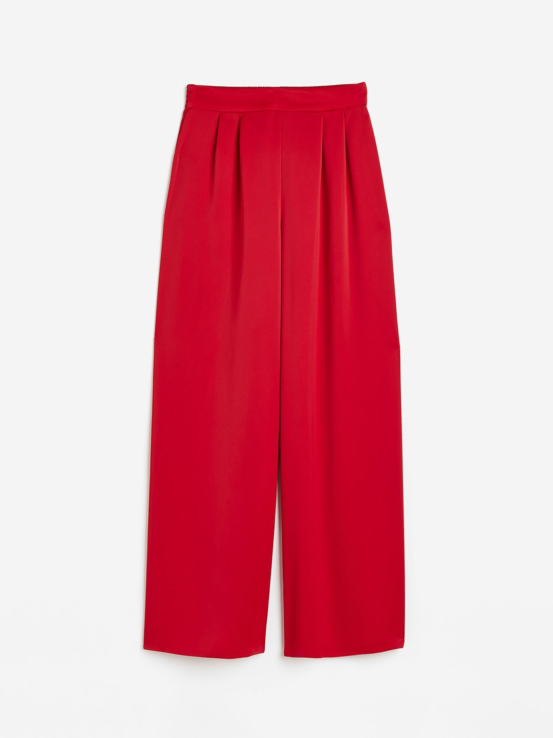 

H&M Women Wide Trousers, Red