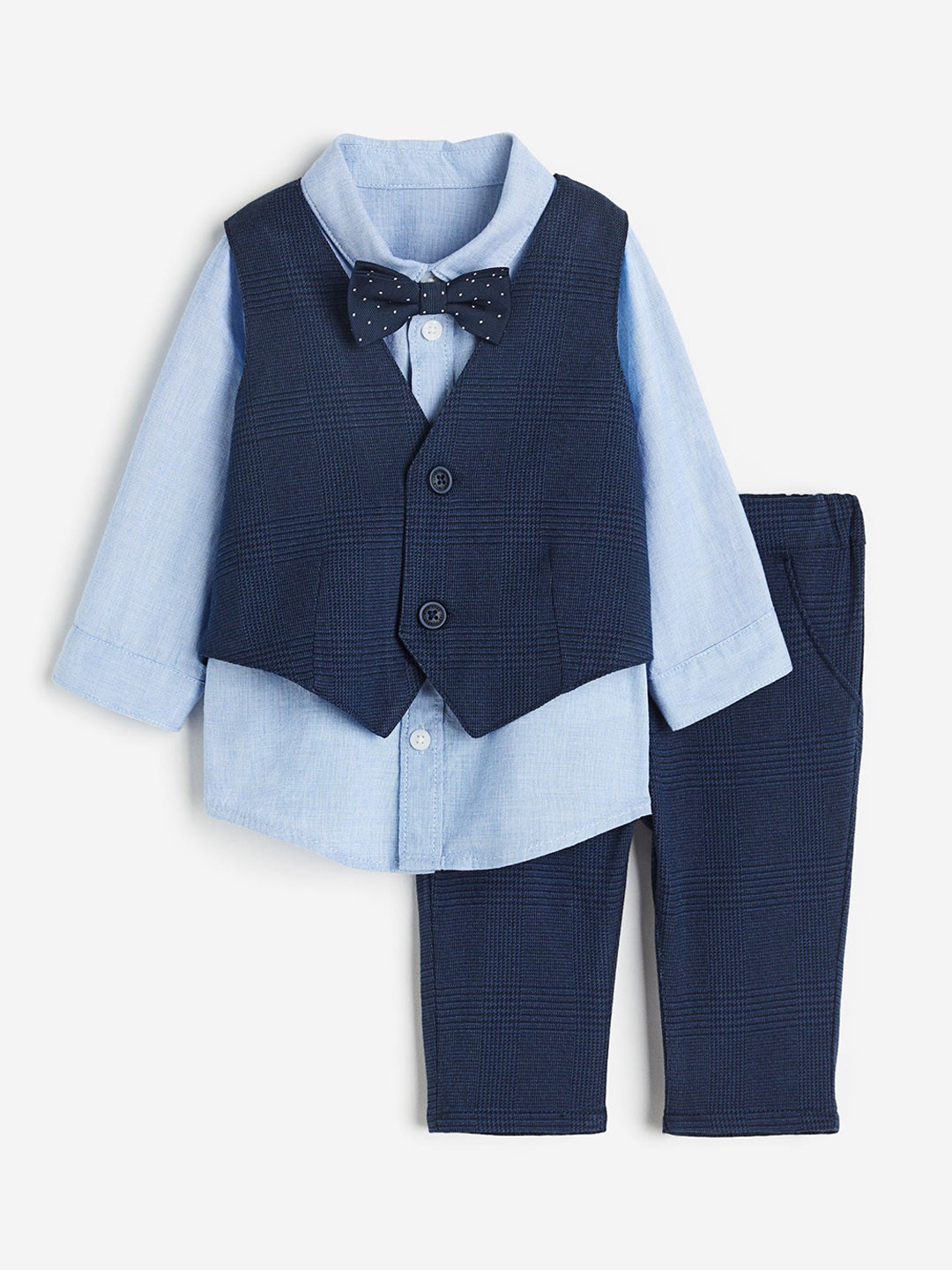 

H&M Boys 4-Piece Dressy Set, Blue