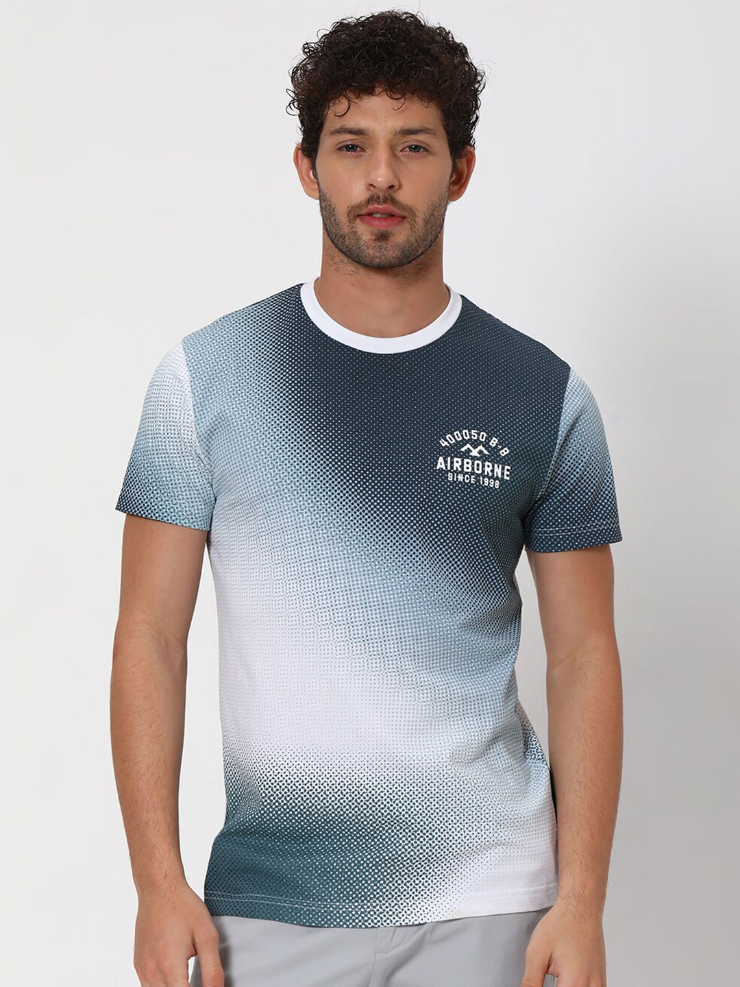 

Mufti Dyed Pure Cotton Slim Fit T-shirt, White