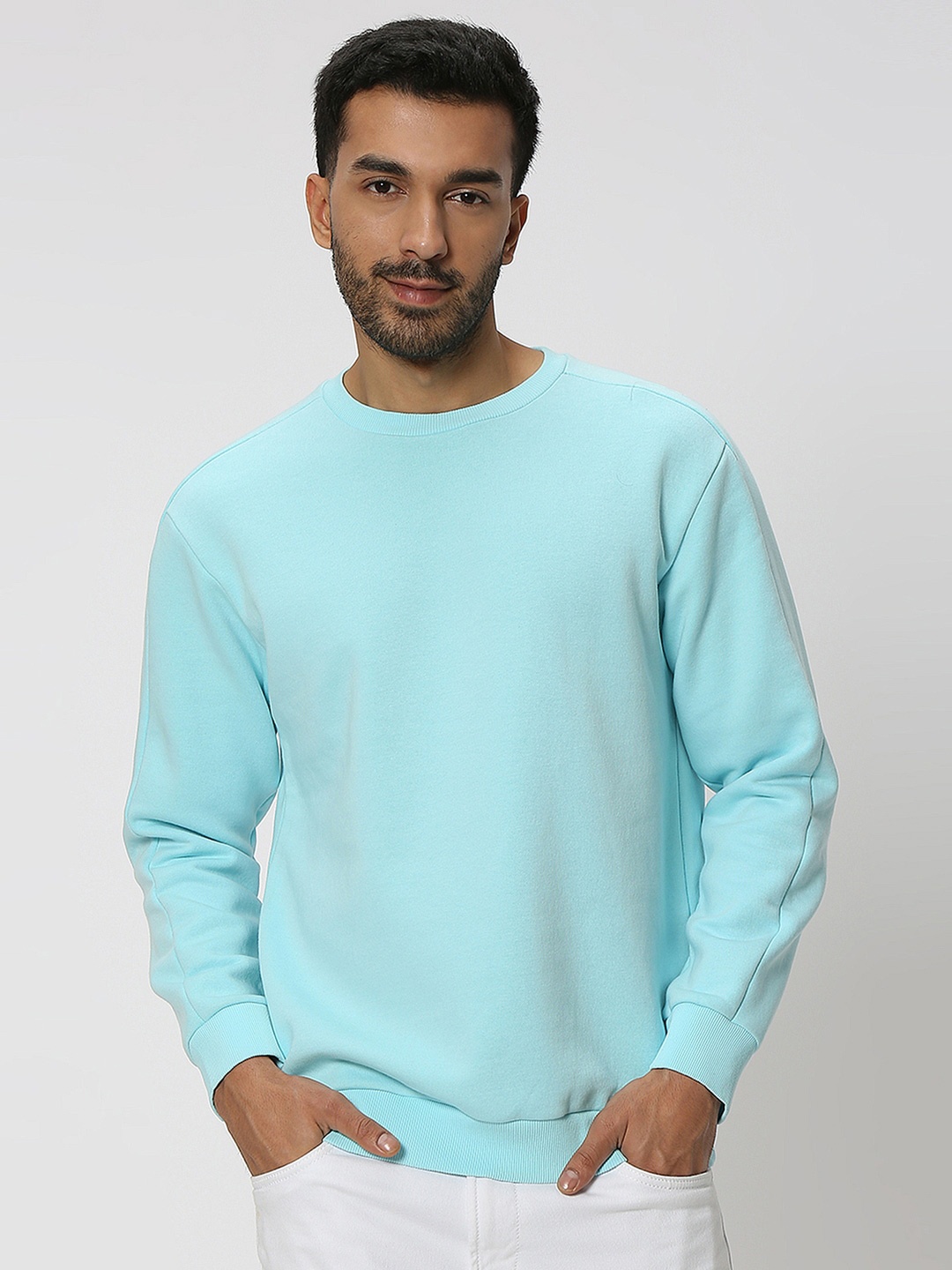 

Mufti Round Neck Pullover Sweatshirt, Blue