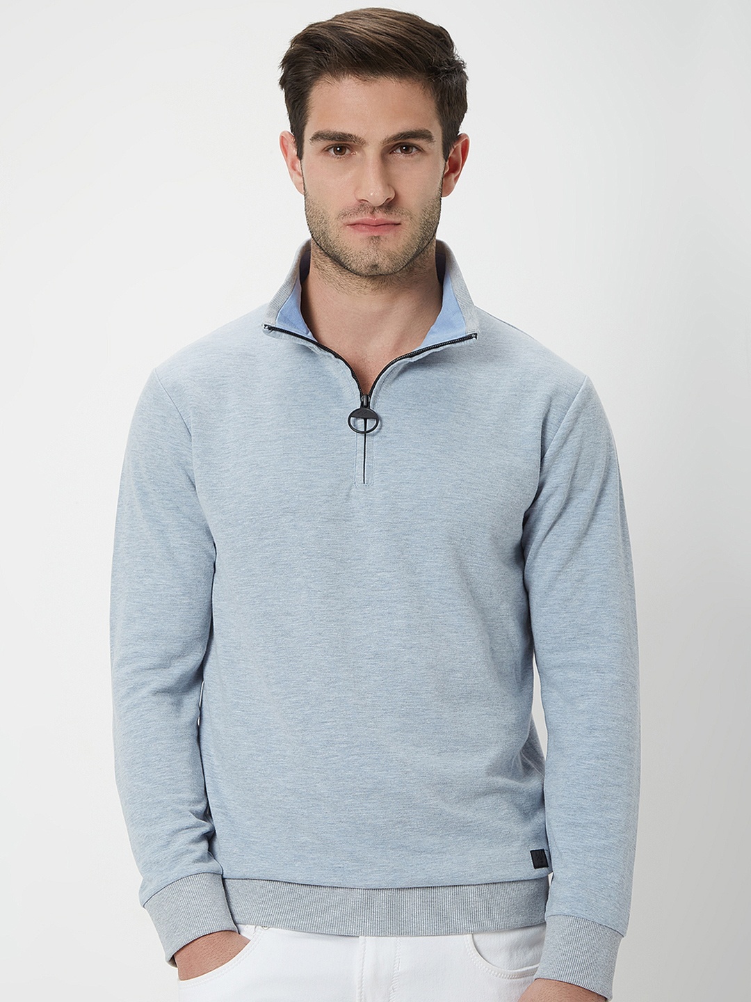 

Mufti High Neck Pullover Sweatshirt, Blue