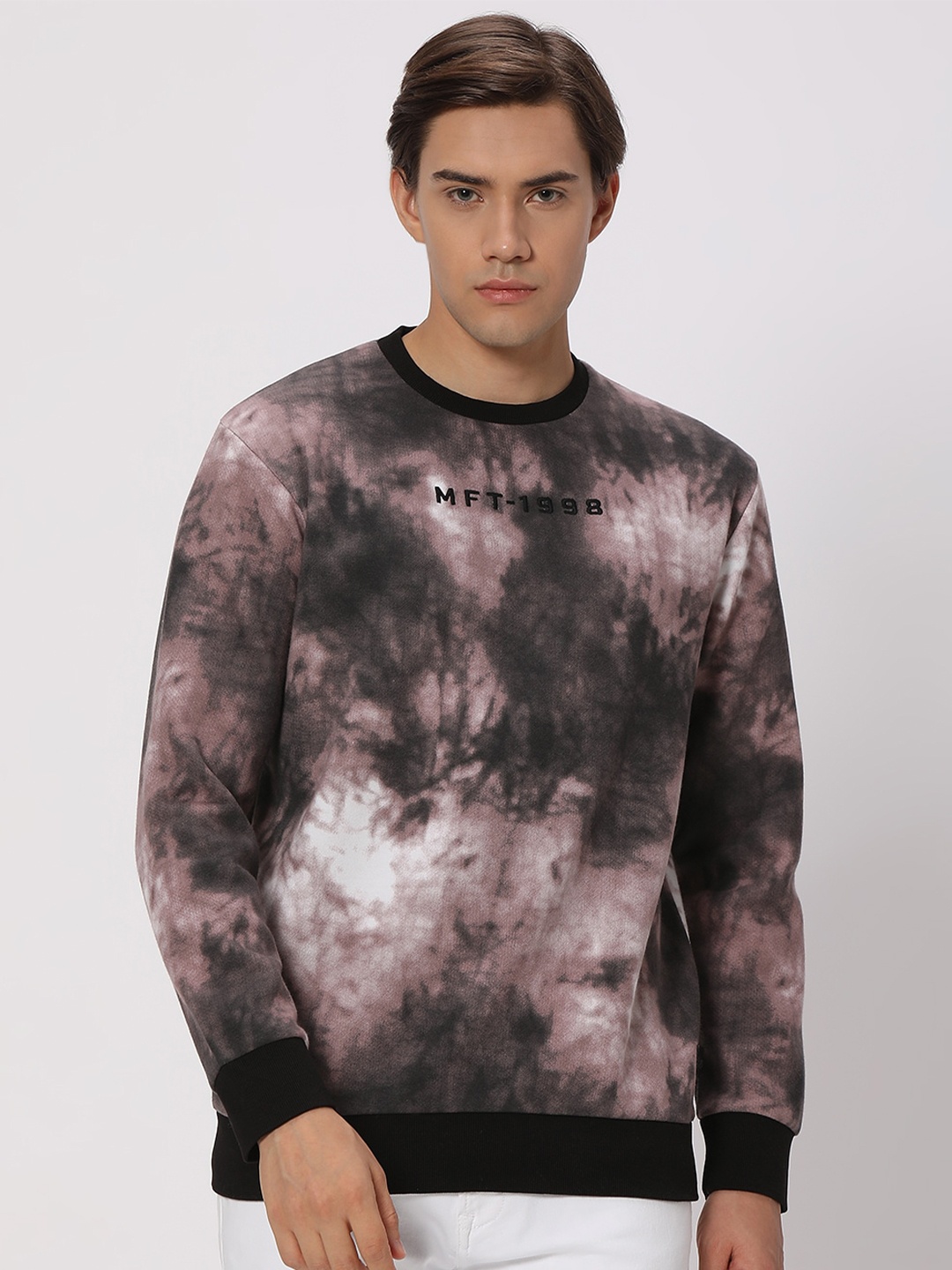 

Mufti Abstract Printed Pullover Sweatshirt, Pink