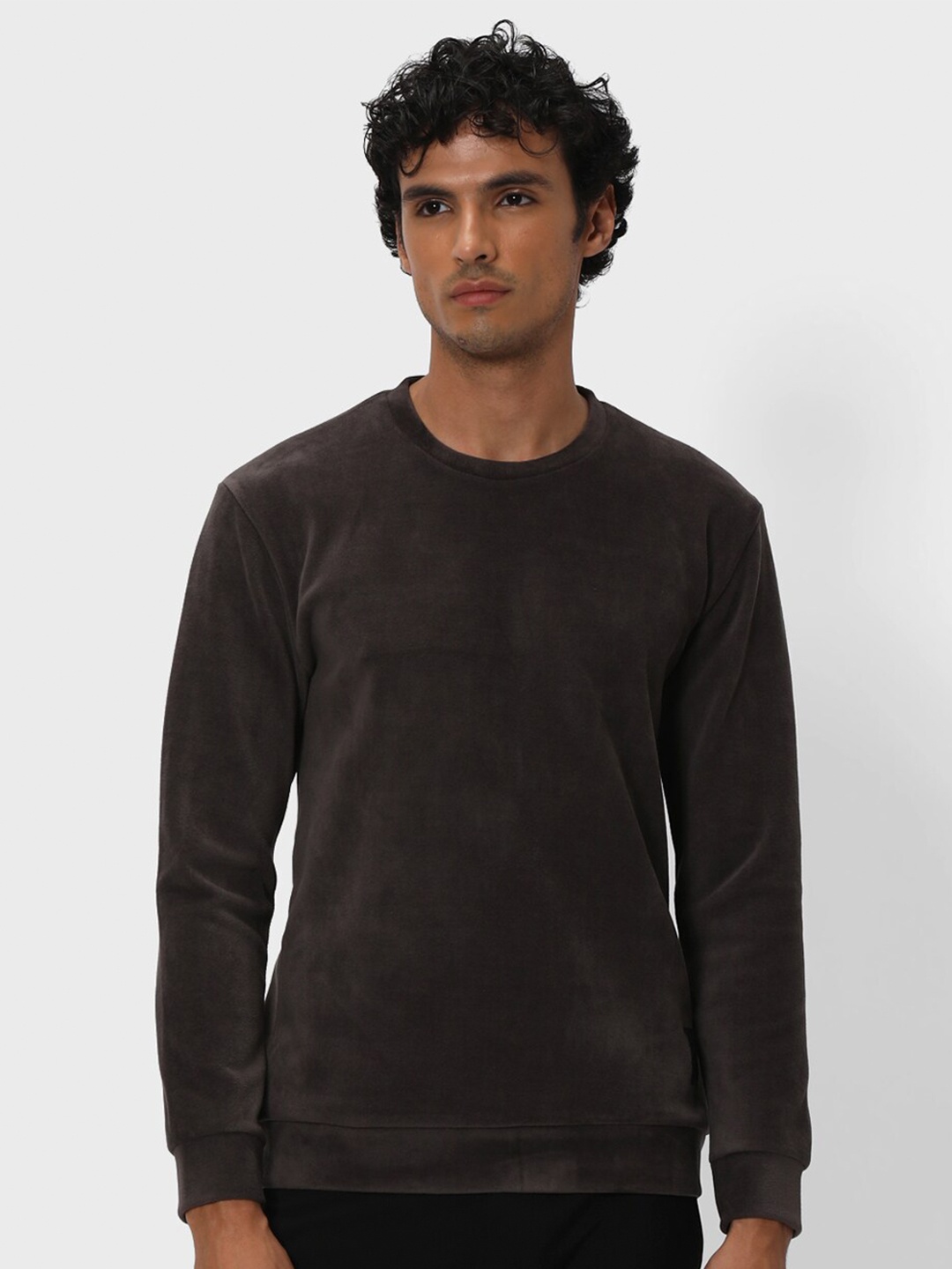 

Mufti Round Neck Pullover Sweatshirt, Charcoal