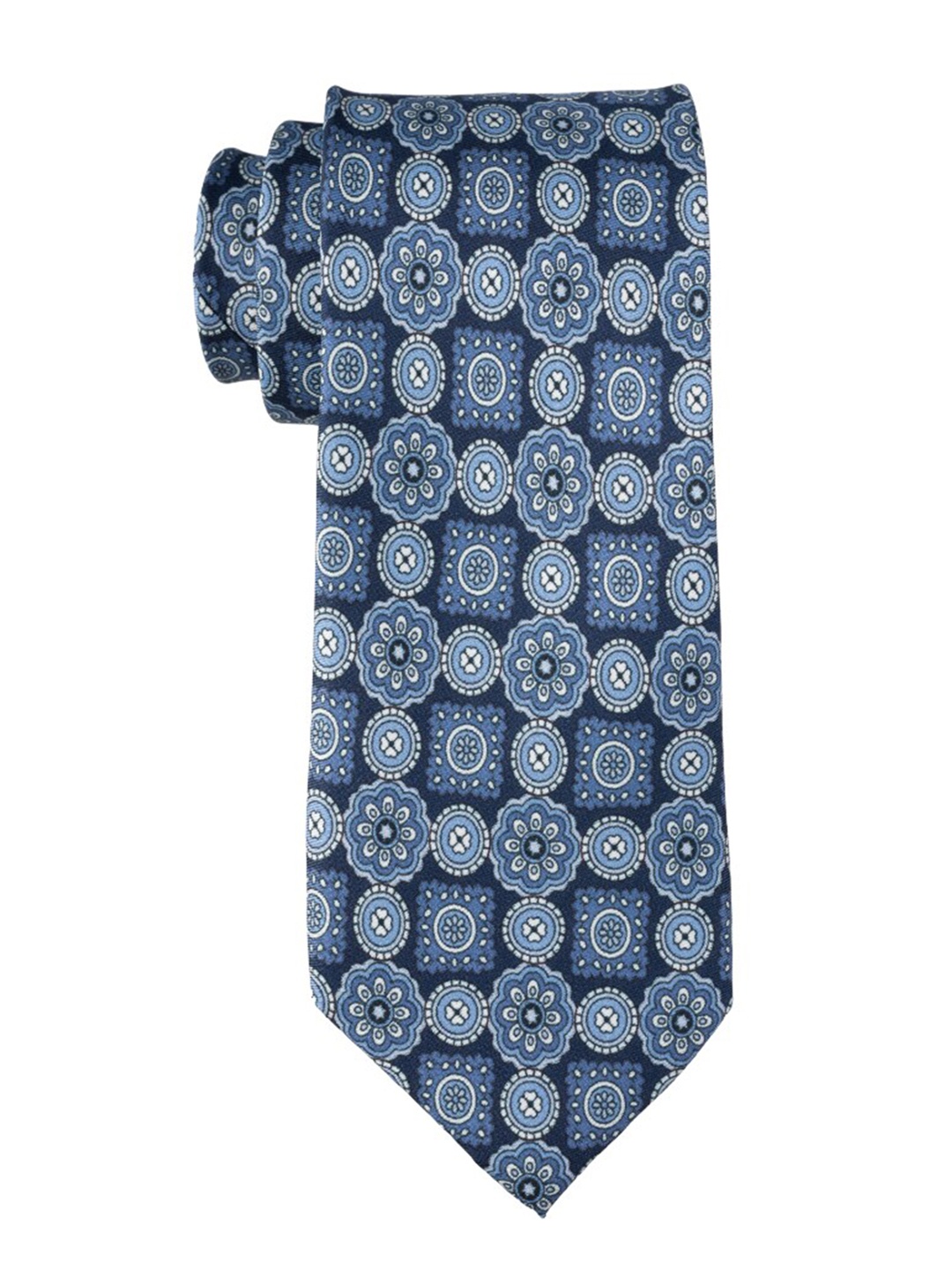 

The Tie Hub Men Printed Accessory Gift Set, Blue
