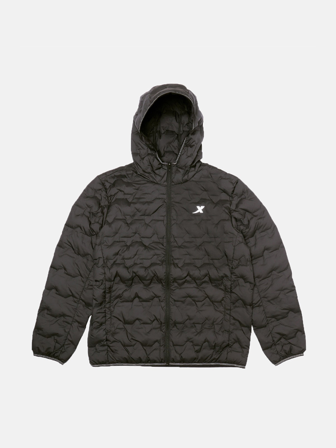 

Xtep Water Resistant Hooded Padded Jacket, Black