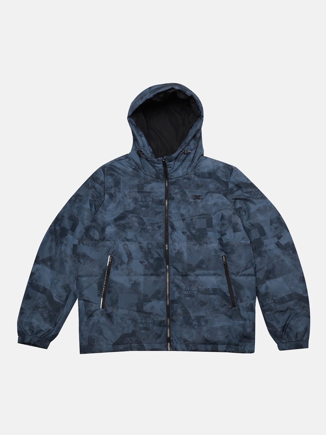 

Xtep Tie & Dye Water Resistant Hooded Sporty Jacket, Blue
