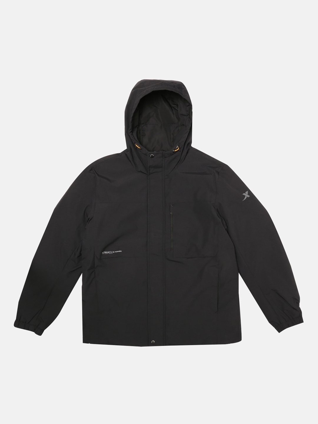 

Xtep Water Resistant Hooded Sporty Jacket, Black