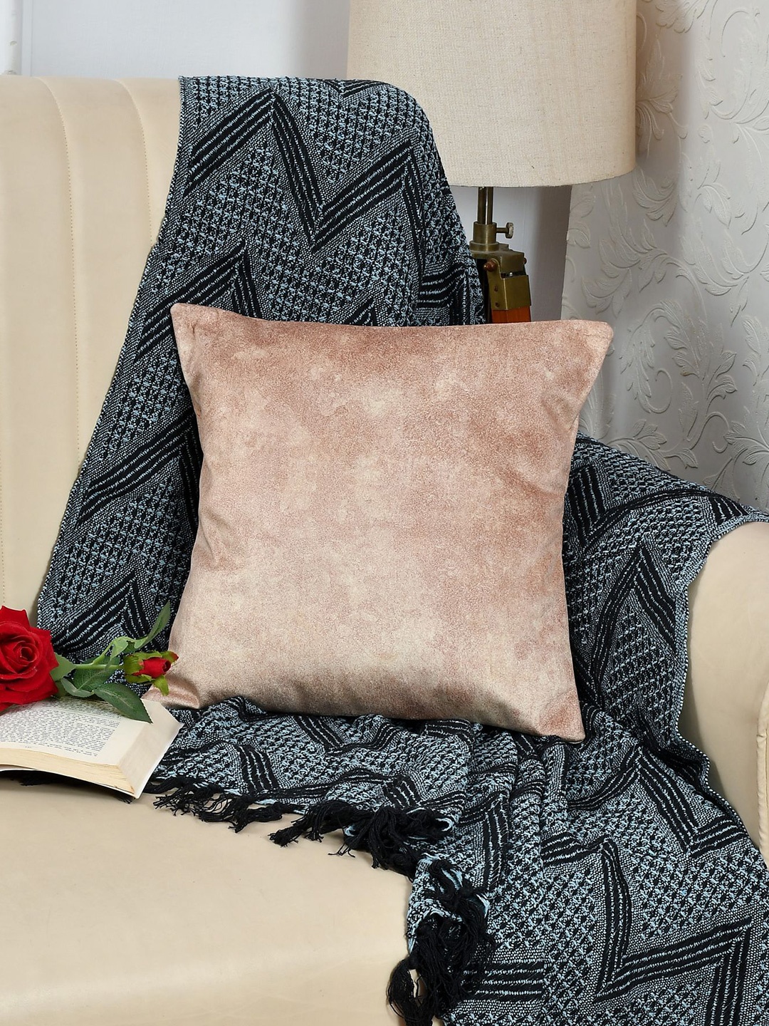 

Florida Brown Velvet Square Cushion Covers