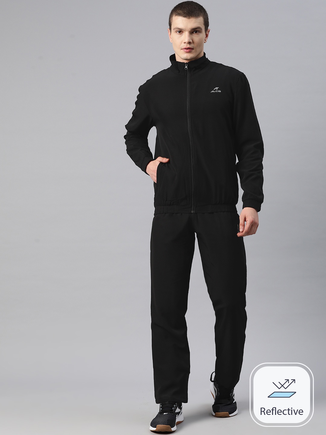 

Alcis Men Pioneer Pro Sports Tracksuit, Black