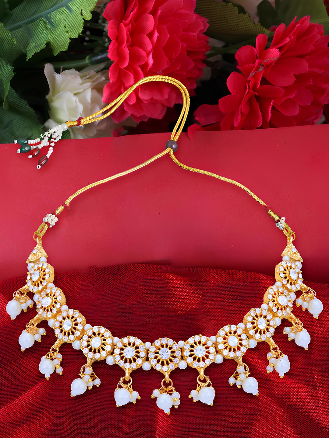 

KARISHMA KREATIONS Gold-Plated Choker Necklace