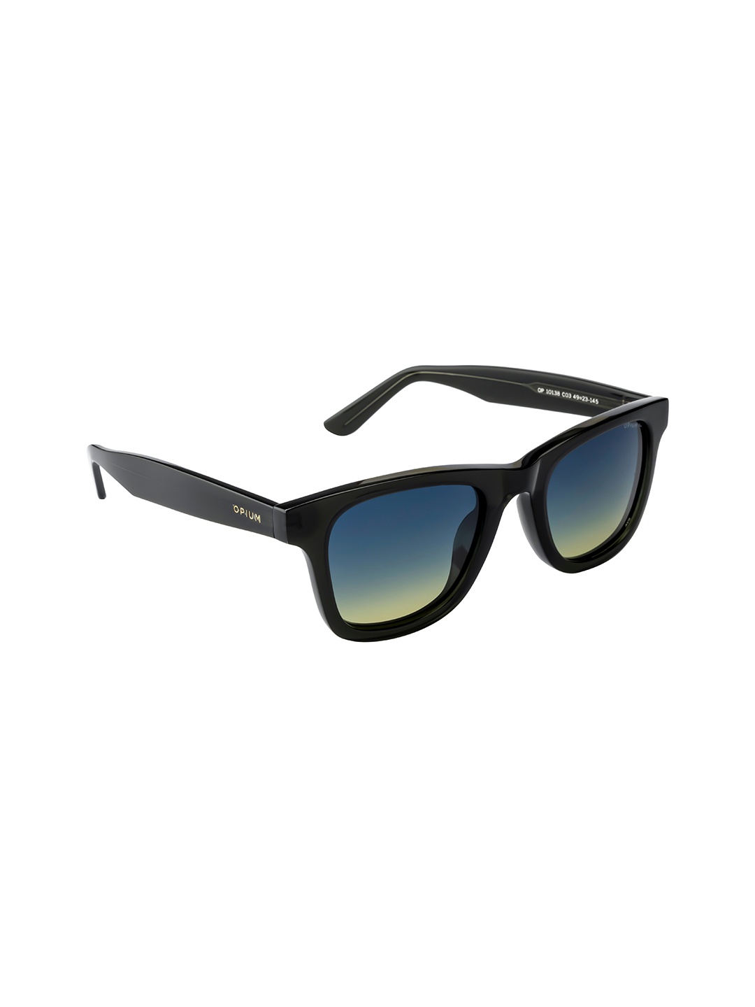 

OPIUM Unisex Wayfarer Sunglasses with Polarised and UV Protected Lens OP-10138-C03-49, Blue