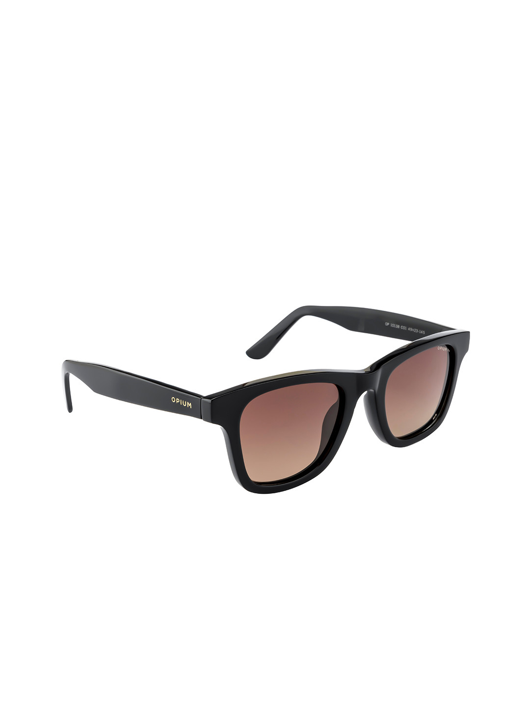 

OPIUM Unisex Wayfarer Sunglasses with Polarised and UV Protected Lens OP-10138-C01-49, Brown