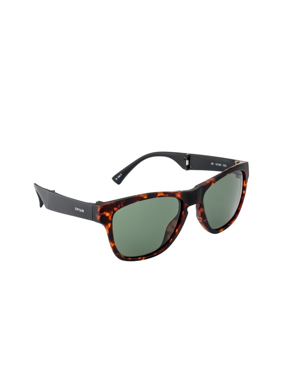 

OPIUM Unisex Wayfarer Sunglasses with Polarised and UV Protected Lens OP-10192-C02, Green