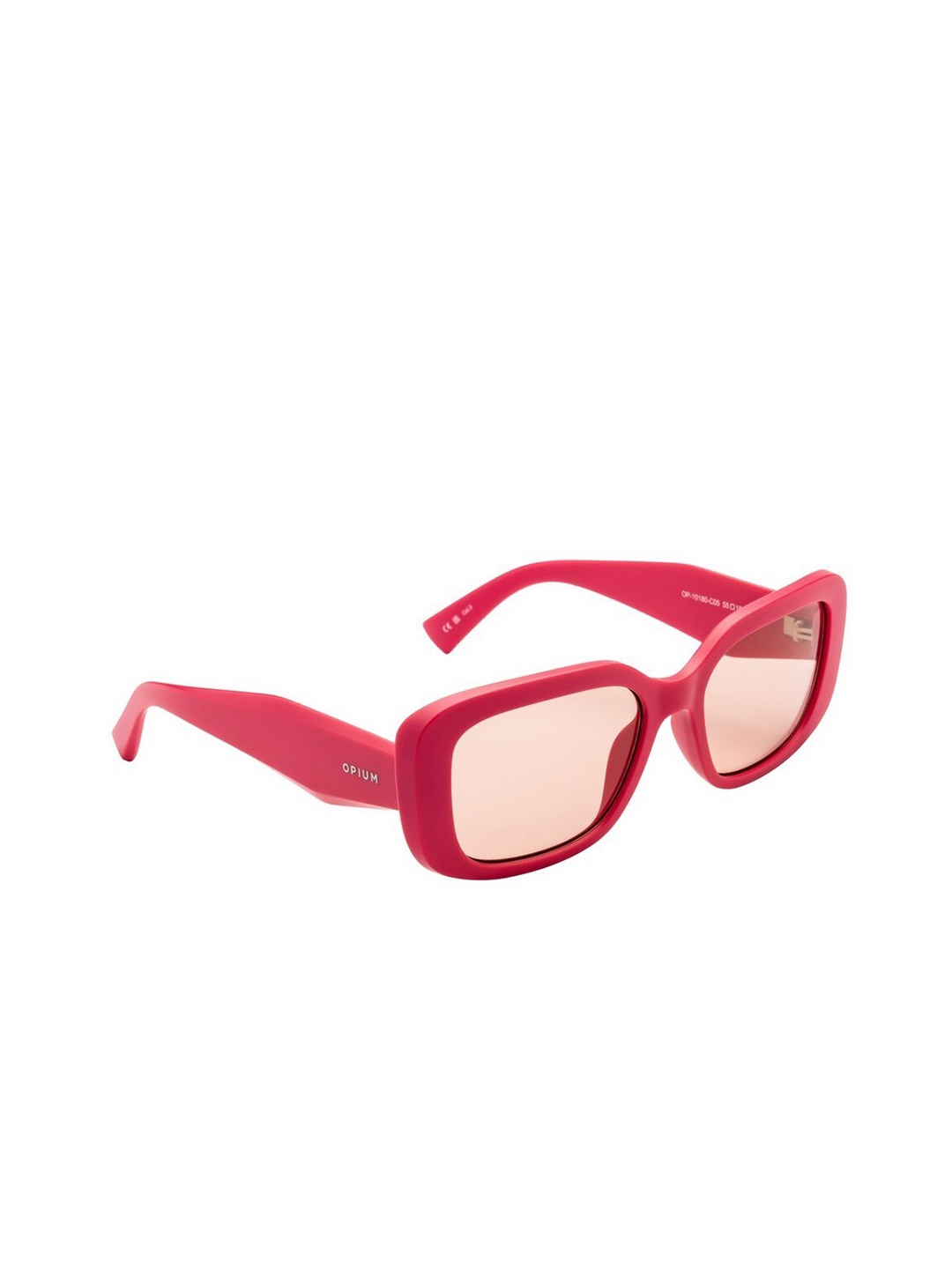 

OPIUM Women Rectangle Sunglasses with UV Protected Lens OP-10180-C05-55, Pink