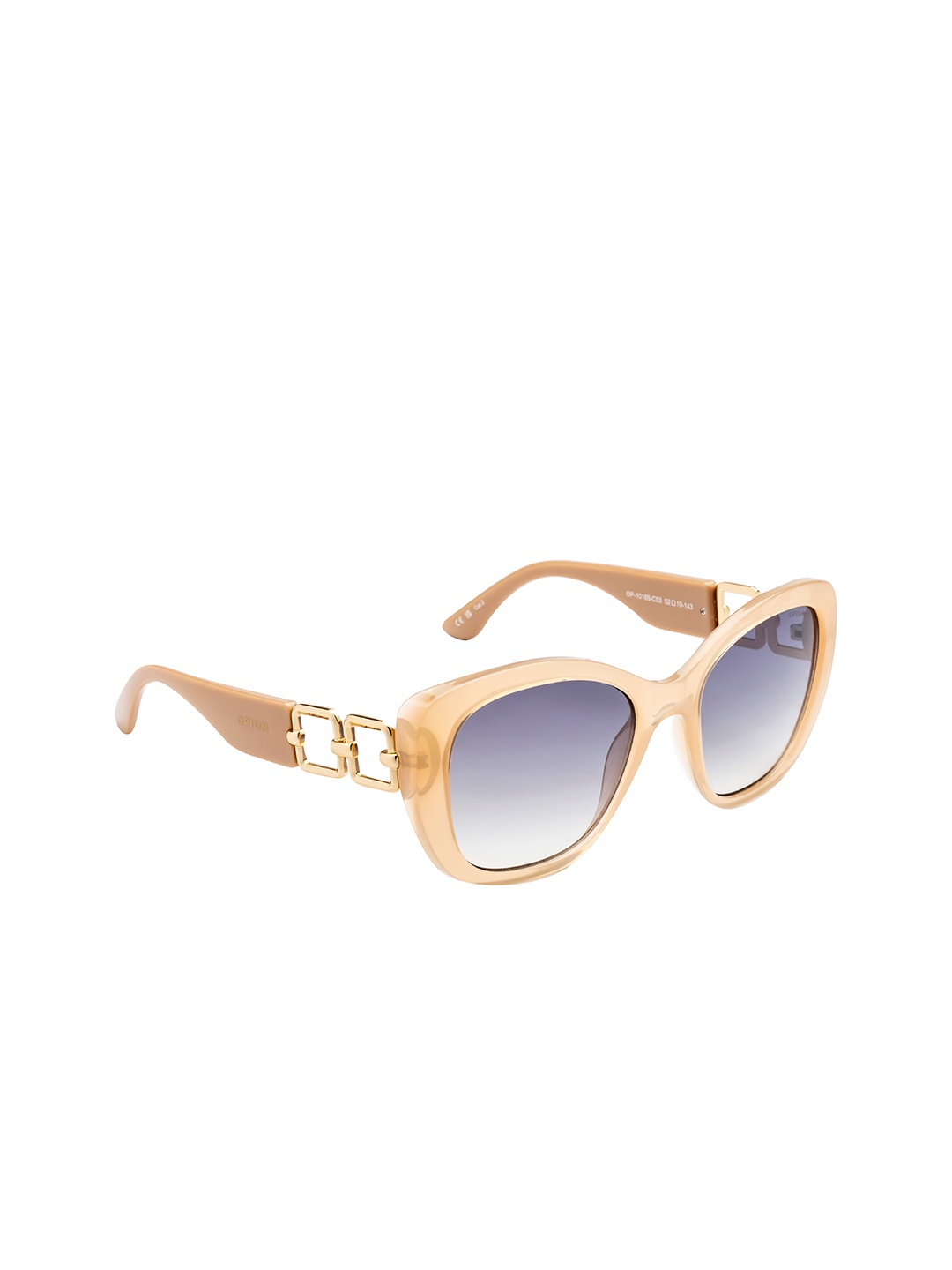 

OPIUM Women Oval Sunglasses with Anti-Static UV Protected Lens OP-10169-C03-52, Grey