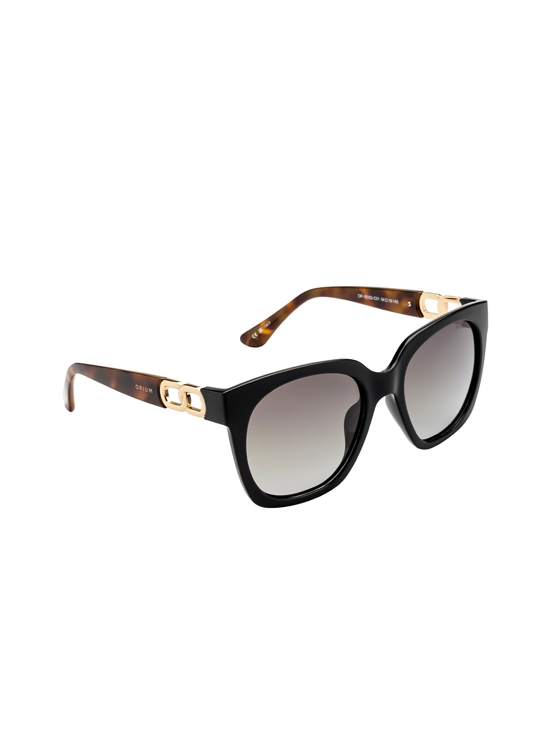 

OPIUM Women Square Sunglasses with Polarised and UV Protected Lens OP-10162-C01-54, Grey