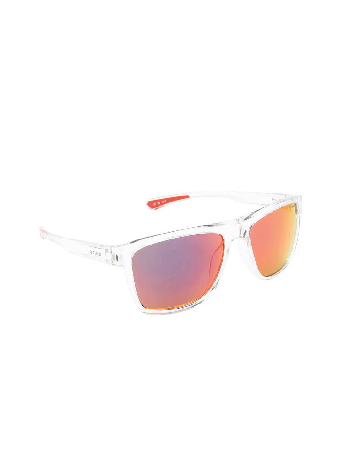 

OPIUM Men Wayfarer Sunglasses With UV Protected Lens-OP-10151-C04-57, Orange